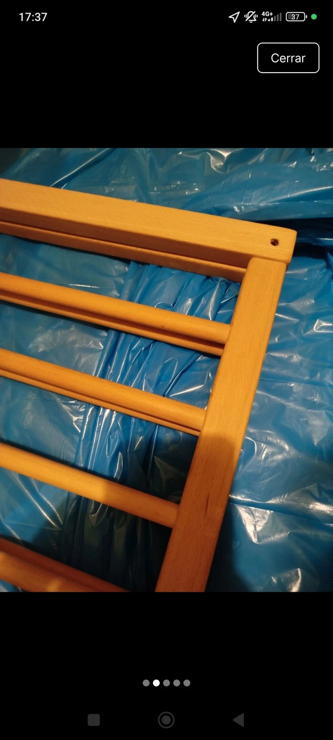Cama Gulliver Ikea de madeira natural com colchão – photo 2
